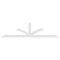 Ekena Millwork Richland Architectural Grade PVC Gable Bracket, 108"W x 27"H x 4"D x 4"F, 6/12 Pitch GBP108X27X0404RIC00 - alternate 5